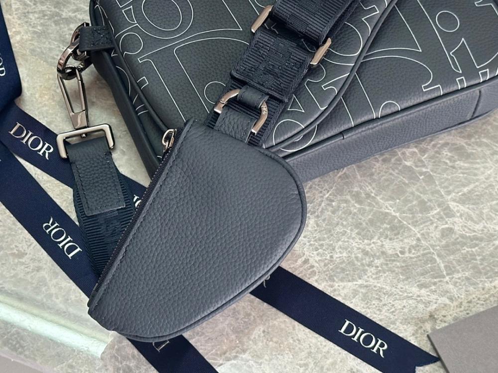 Luxury Elegant Blue Leather Shoulder Bag