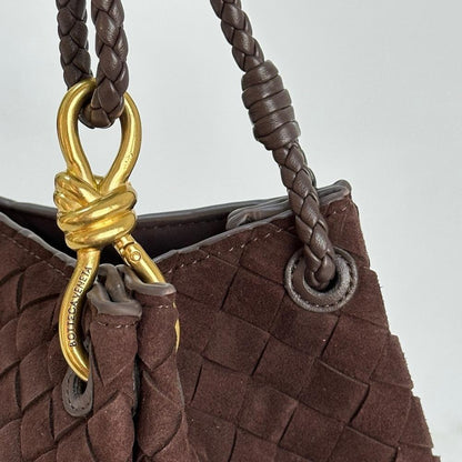 Modern Refined Leather Top Handle Bag