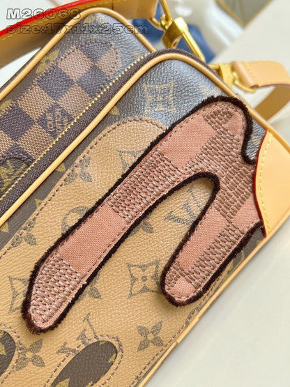 Monogram Leather Crossbody Bag