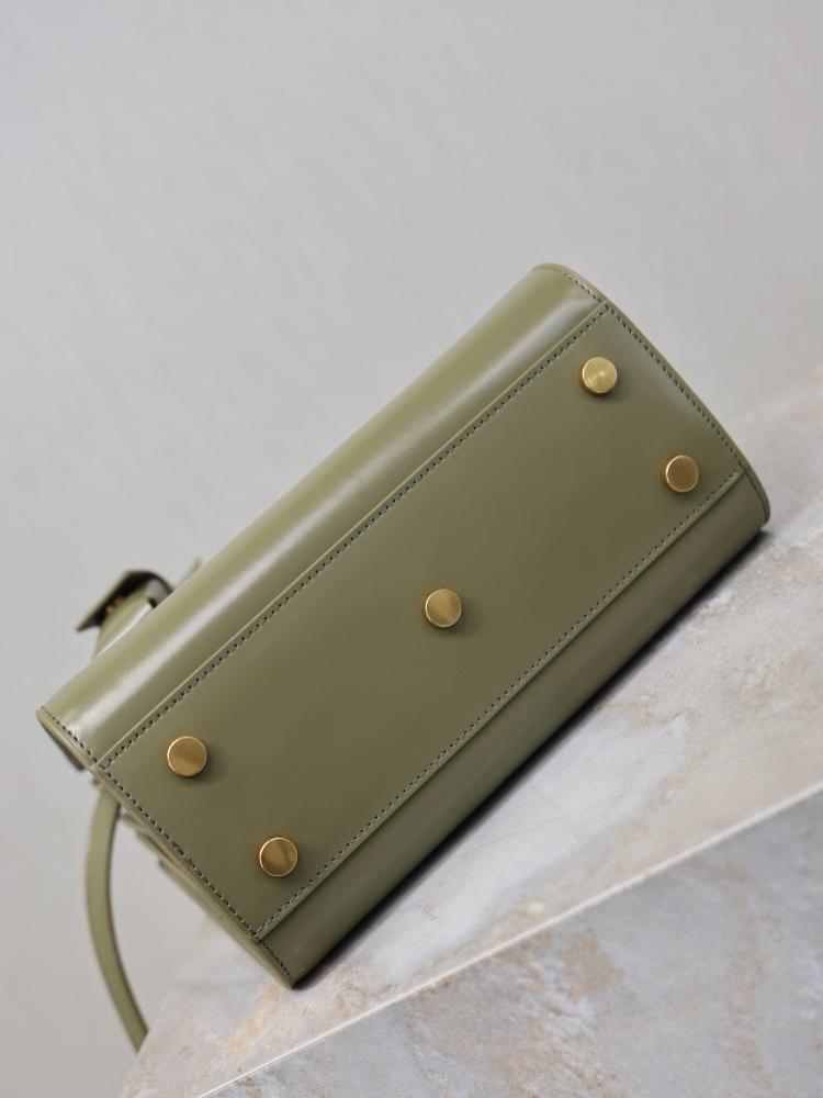 Leather Top Handle Bag