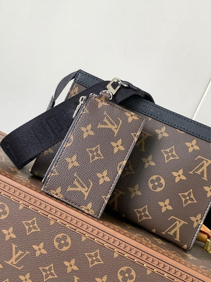Elegant Stylish Monogram Leather Shoulder Bag – Special Edition