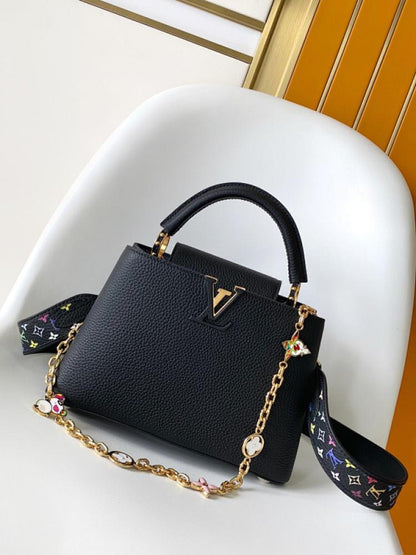 Leather Top Handle Bag