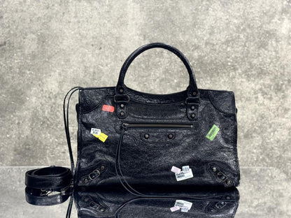 Leather Top Handle Bag