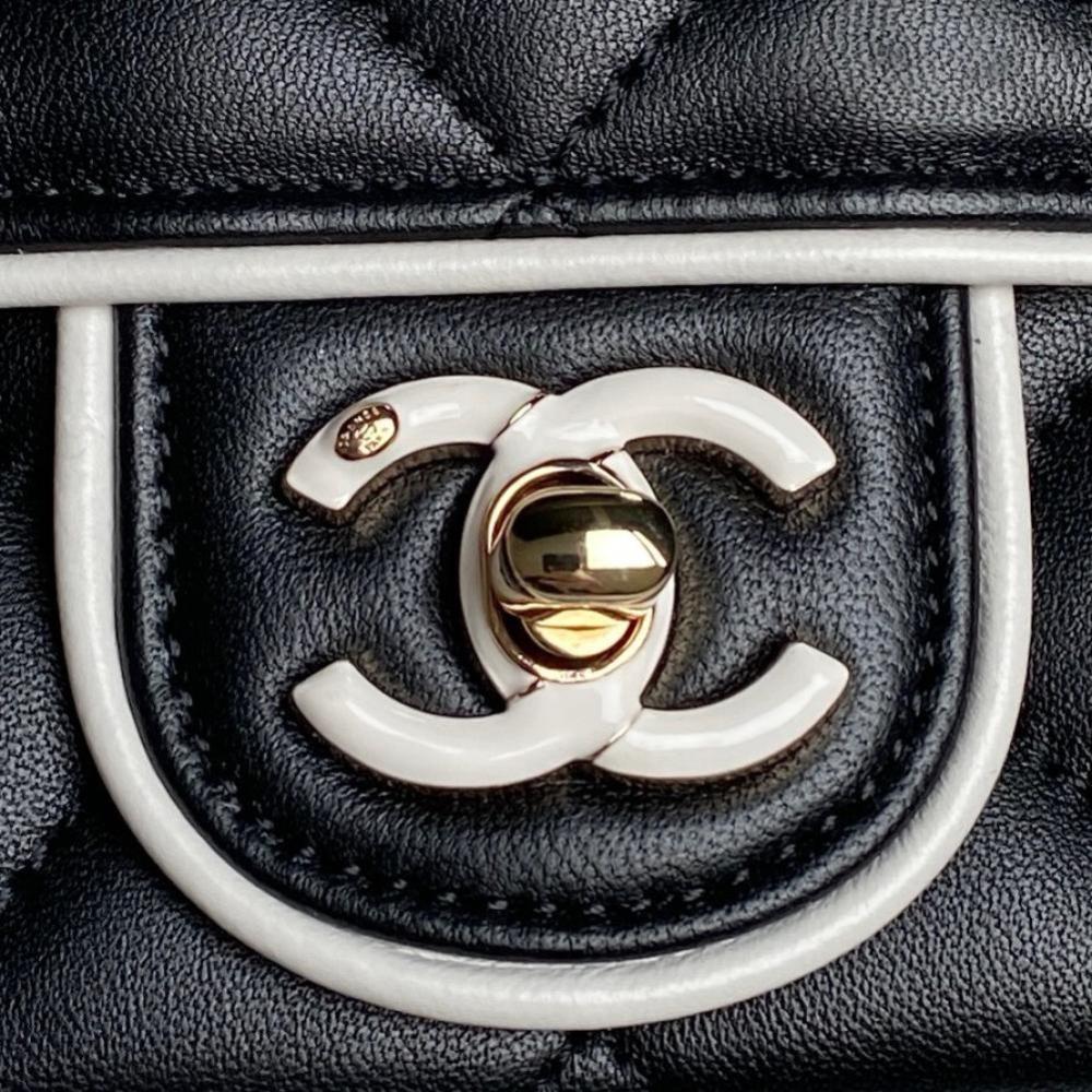 Gold Leather Top Handle Bag