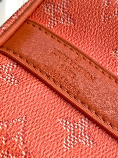 Keepall Monogram Leather Travel Bag