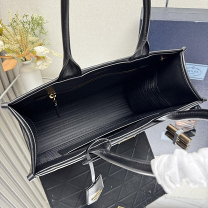 Calfskin Top Handle Bag