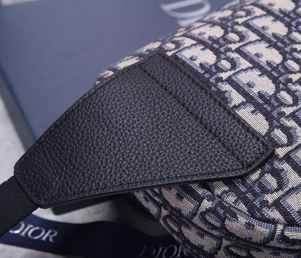 Modern Luxury Black Printed Calfskin Crossbody Bag