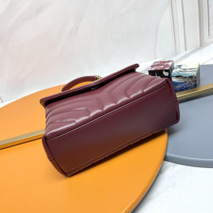 Luxury Leather Top Handle Bag