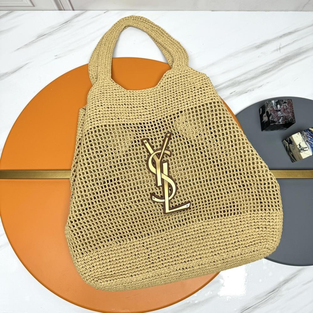 Woven Straw Tote Bag
