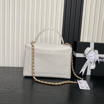 Calfskin Top Handle Bag