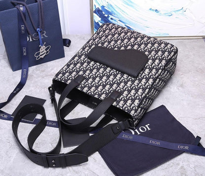 Elegant Premium Black Calfskin Shoulder Bag