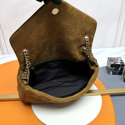 Suede Top Handle Bag