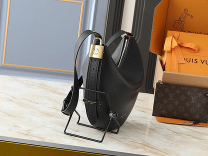 Modern Luxury Monogram Leather Top Handle Bag