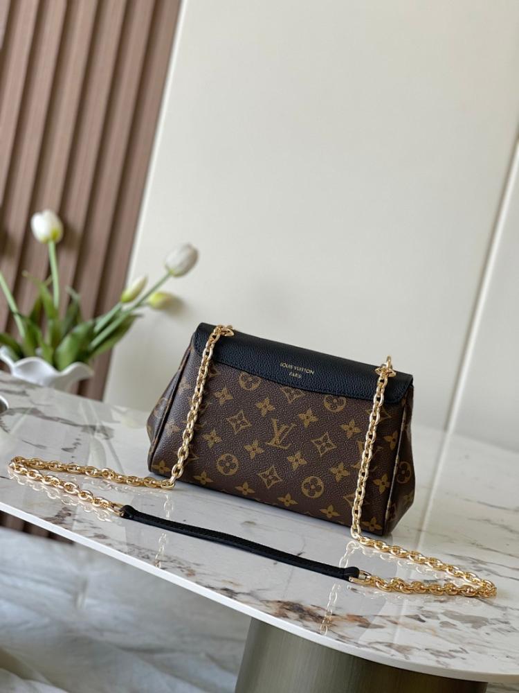 Modern Stylish Gold Monogram Leather Shoulder Bag
