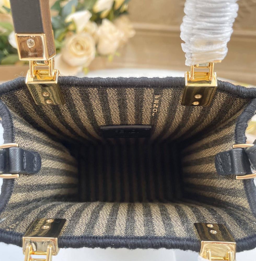 Embroidered Top Handle Bag