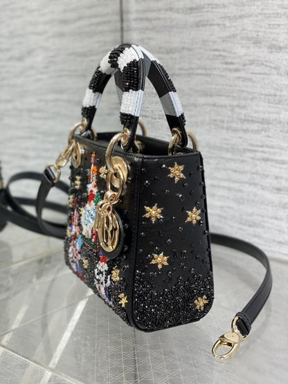 Embroidered Shoulder Bag