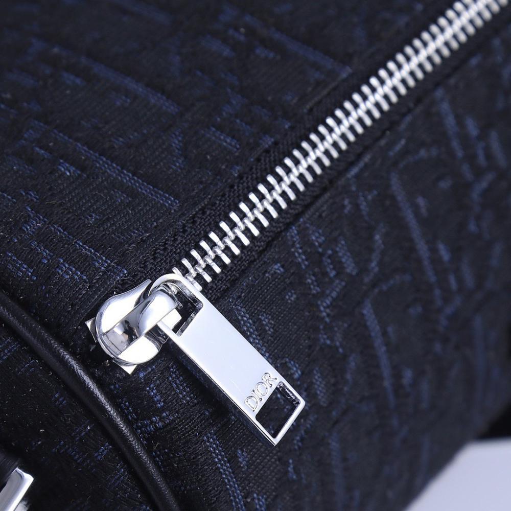 Modern Black Printed Calfskin Shoulder Bag – Special Edition