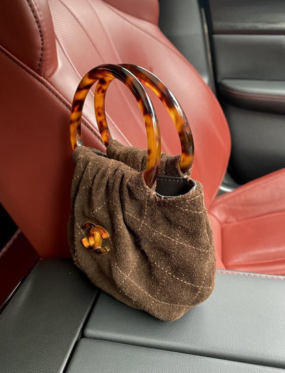 Leather Top Handle Bag