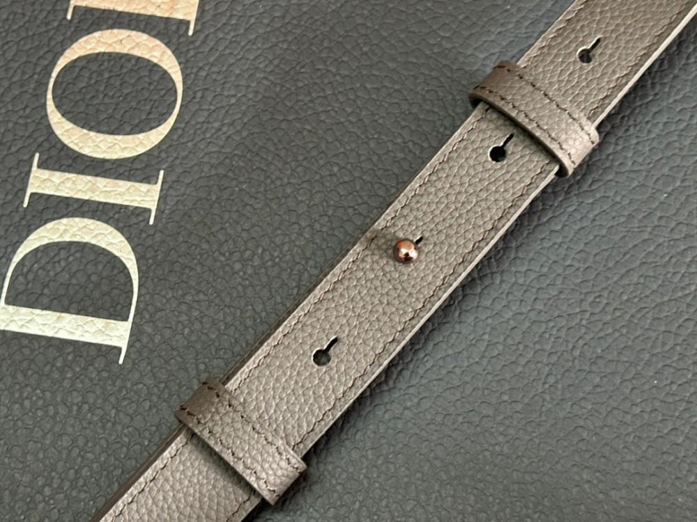 Saddle Grey Calfskin Shoulder Bag