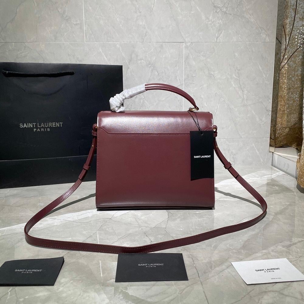 Luxury Brown Leather Top Handle Bag – Limited Edition
