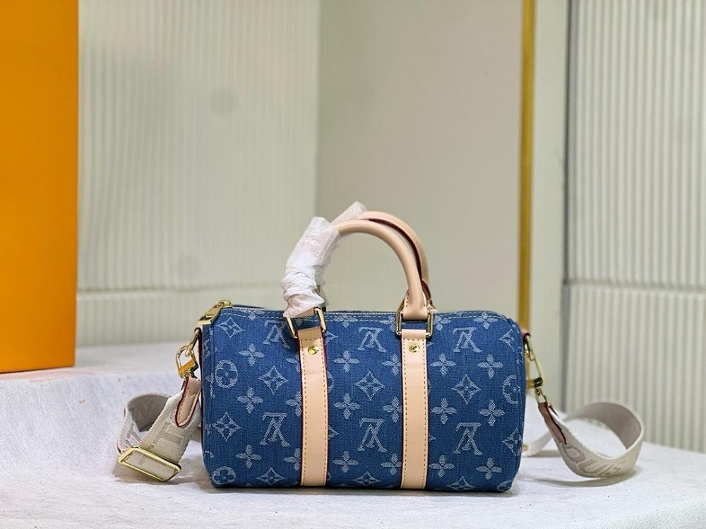 Italian-Inspired Stylish Denim Top Handle Bag