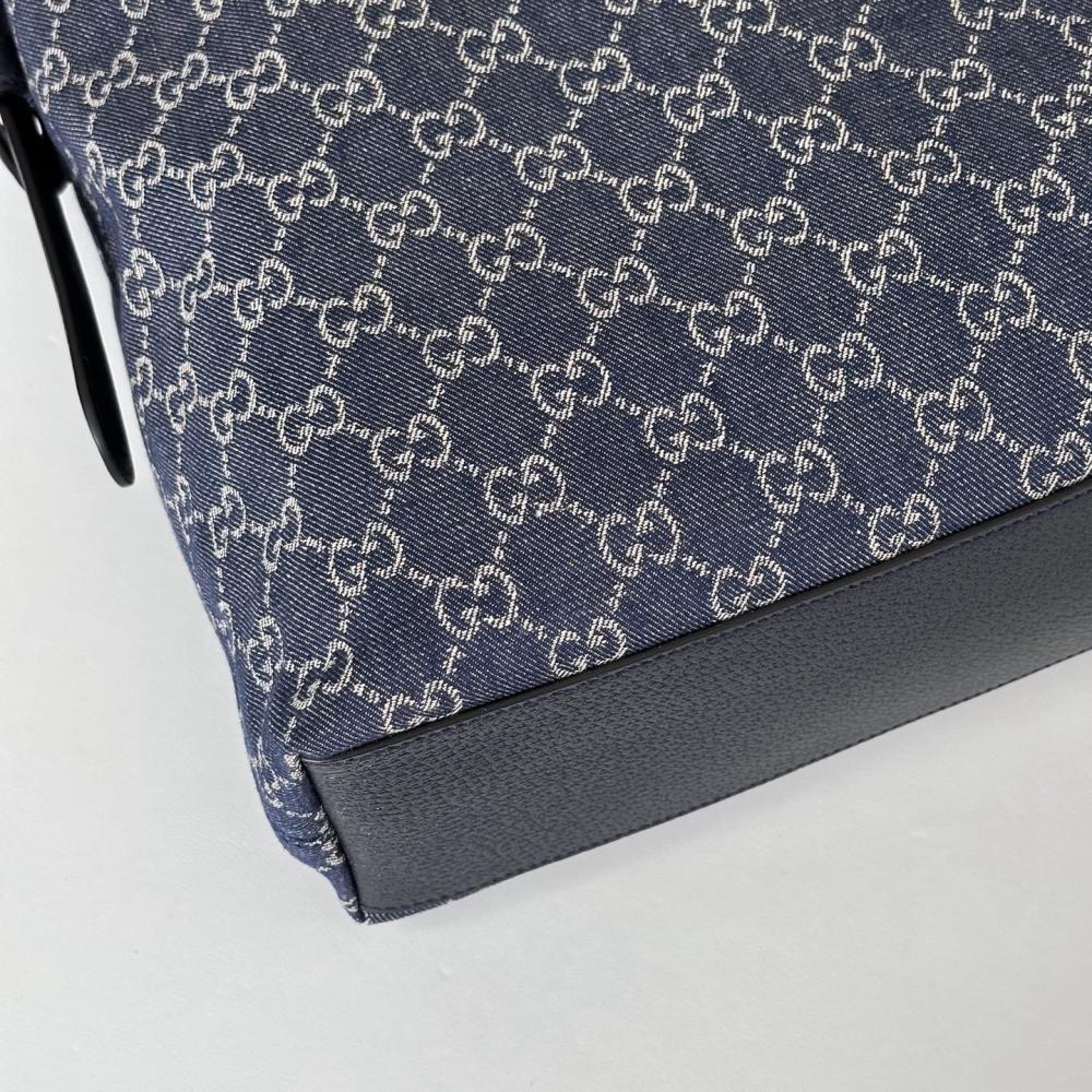 Denim Top Handle Bag