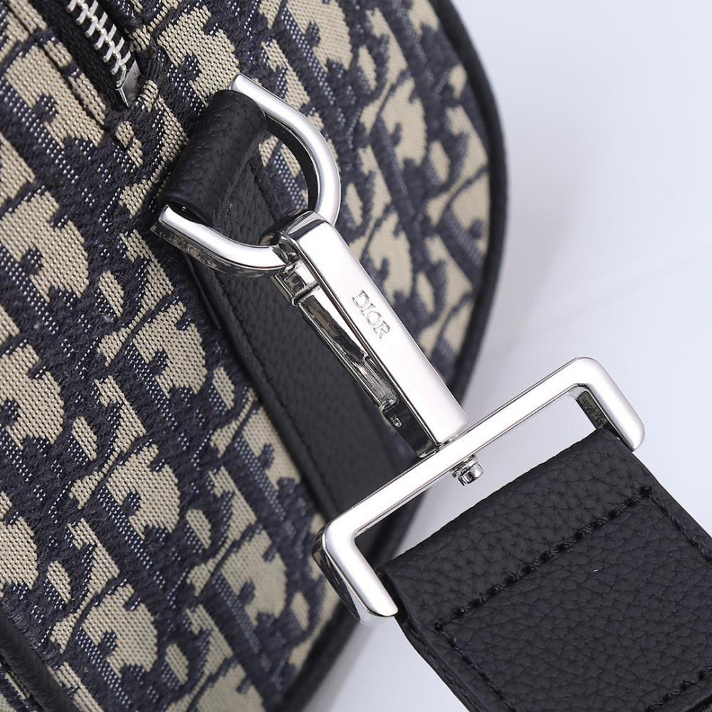 Luxury Premium Black Printed Calfskin Shoulder Bag