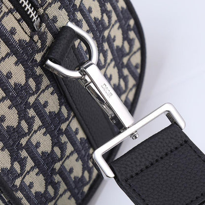 Luxury Premium Black Printed Calfskin Shoulder Bag