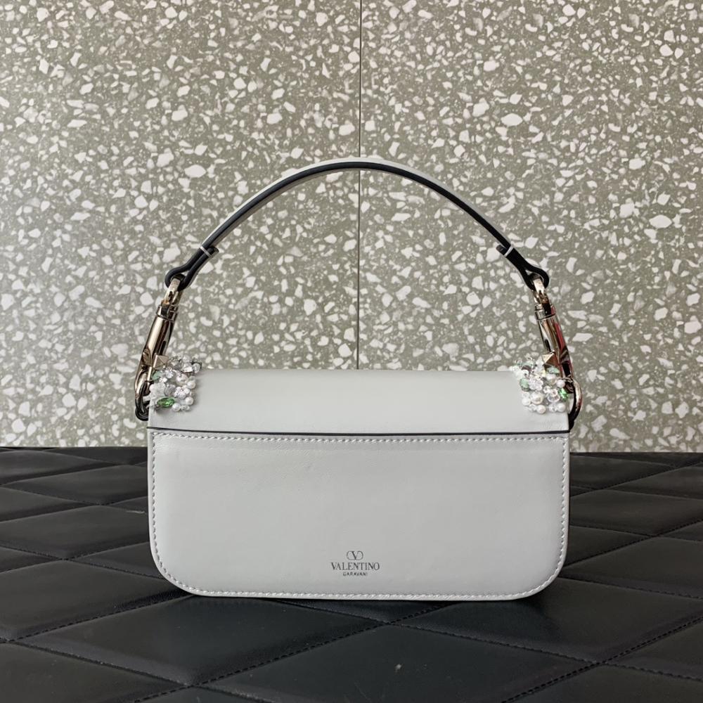 Crystal-Embellished Top Handle Bag