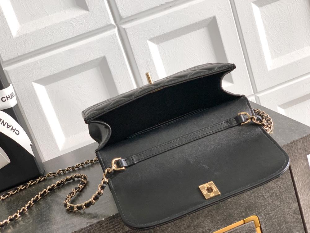 Studded Leather Top Handle Bag