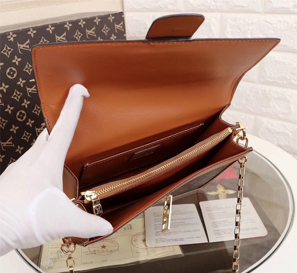 Luxury Stylish Monogram Leather Top Handle Bag