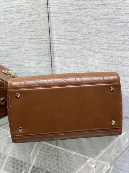Leather Top Handle Bag
