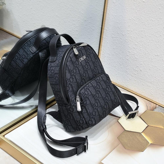 Italian-Inspired Stylish Beige Printed Backpack