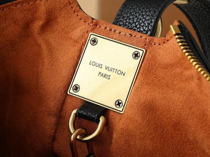 Modern Luxury Monogram Leather Top Handle Bag