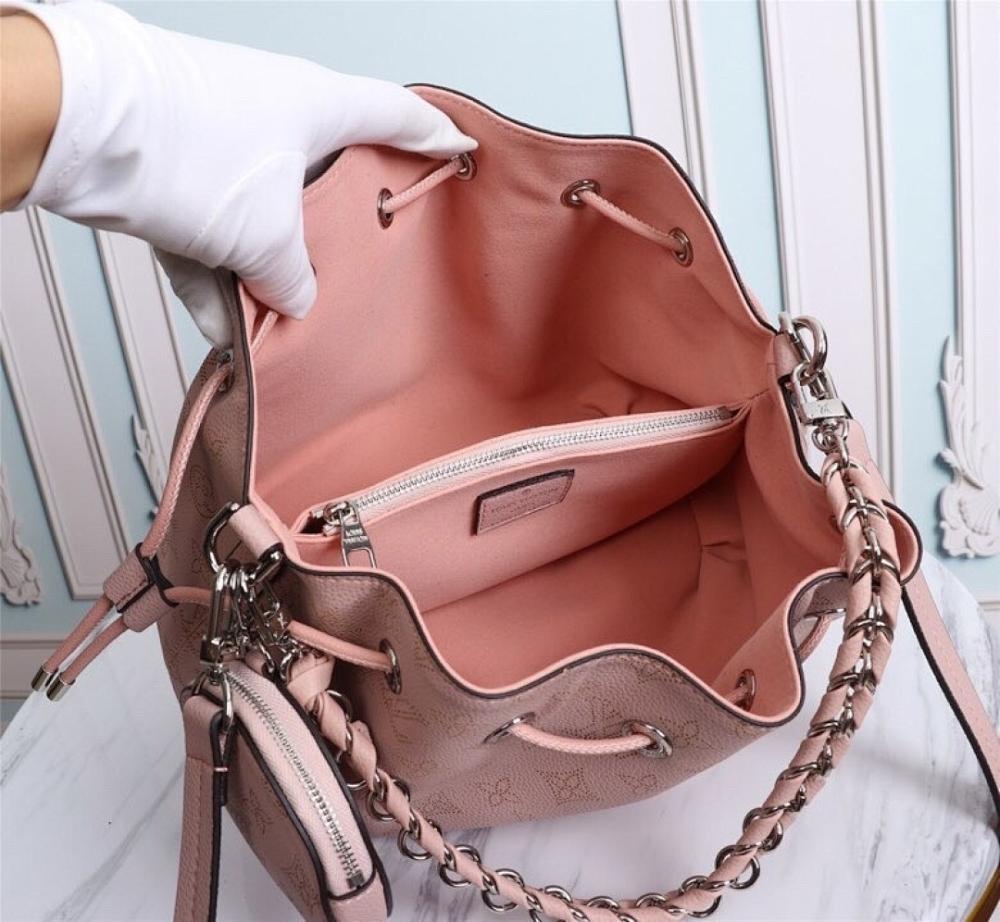 Modern Luxury Woven Calfskin Bucket Bag
