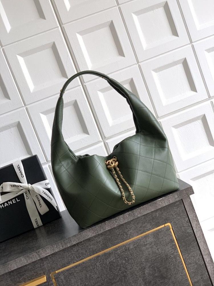 Woven Calfskin Hobo Bag