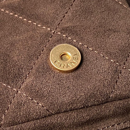 Suede Top Handle Bag