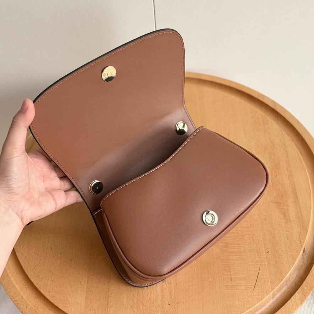 Stylish Refined Monogram Leather Shoulder Bag