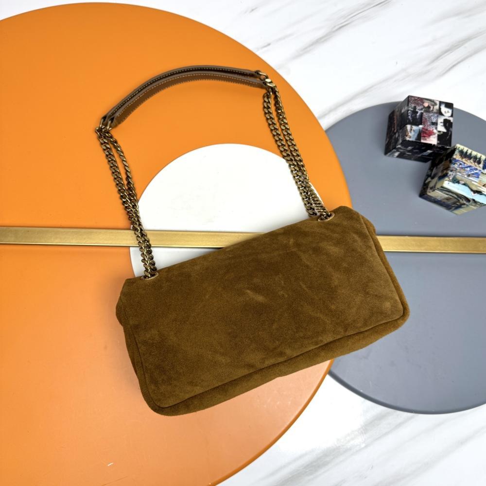 Suede Top Handle Bag