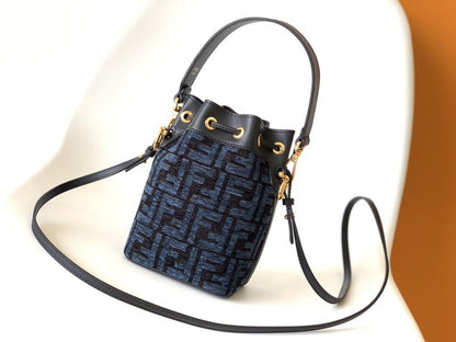 Embroidered Bucket Bag