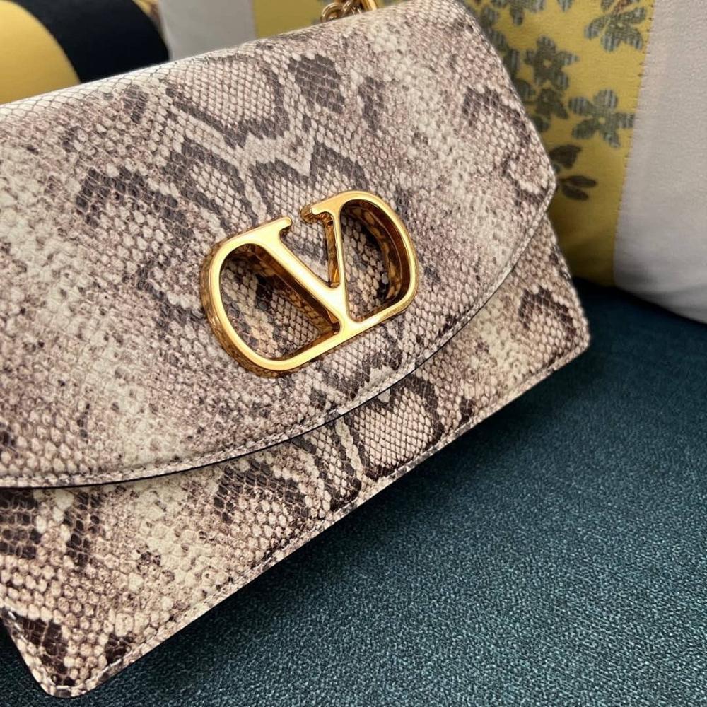 VLogo Signature Calfskin Shoulder Bag