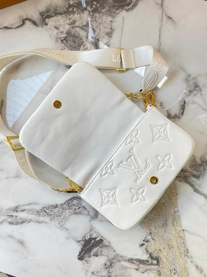 Italian-Inspired Stylish Quilted Nylon Shoulder Bag