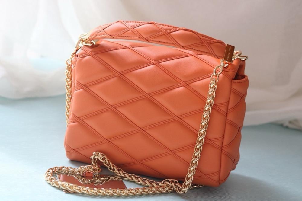 Modern Premium Quilted Lambskin Top Handle Bag