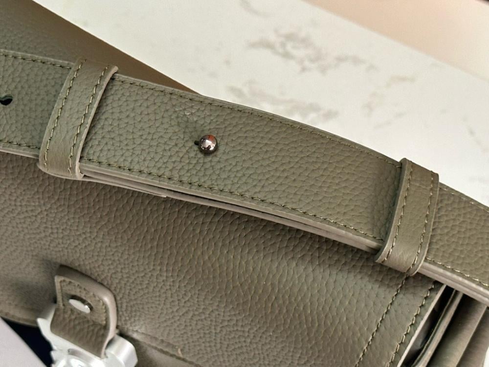 Saddle Printed Leather Shoulder Bag