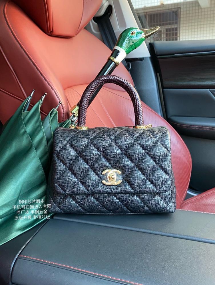 Classic Leather Top Handle Bag