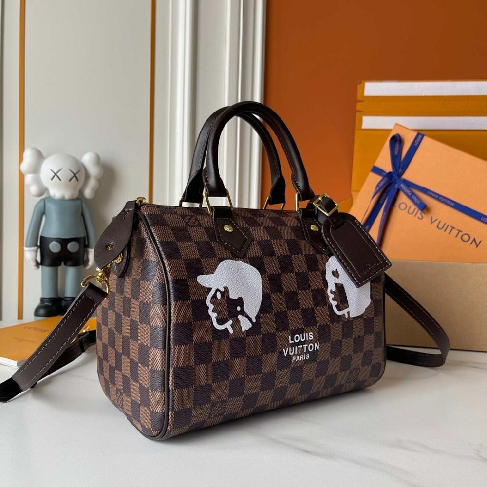 Speedy Bandouliere Monogram Calfskin Crossbody Bag