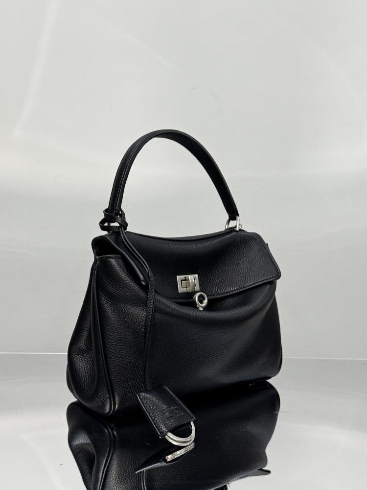 Leather Top Handle Bag