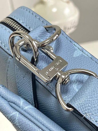 Italian-Inspired Luxury Monogram Calfskin Shoulder Bag
