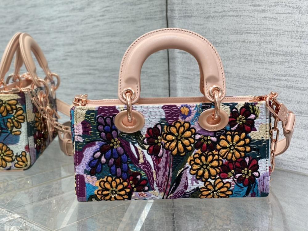 Classic Embroidered Top Handle Bag
