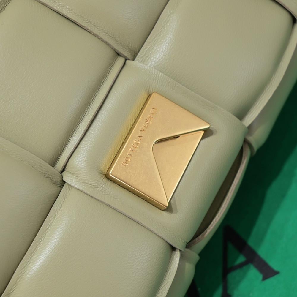 Modern Elegant Gold Lambskin Shoulder Bag